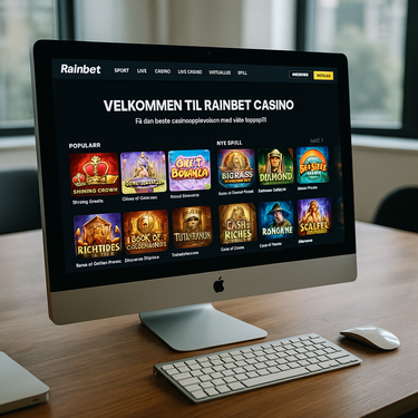 Rainbet - Desktop Platform Interface - Norway Casino